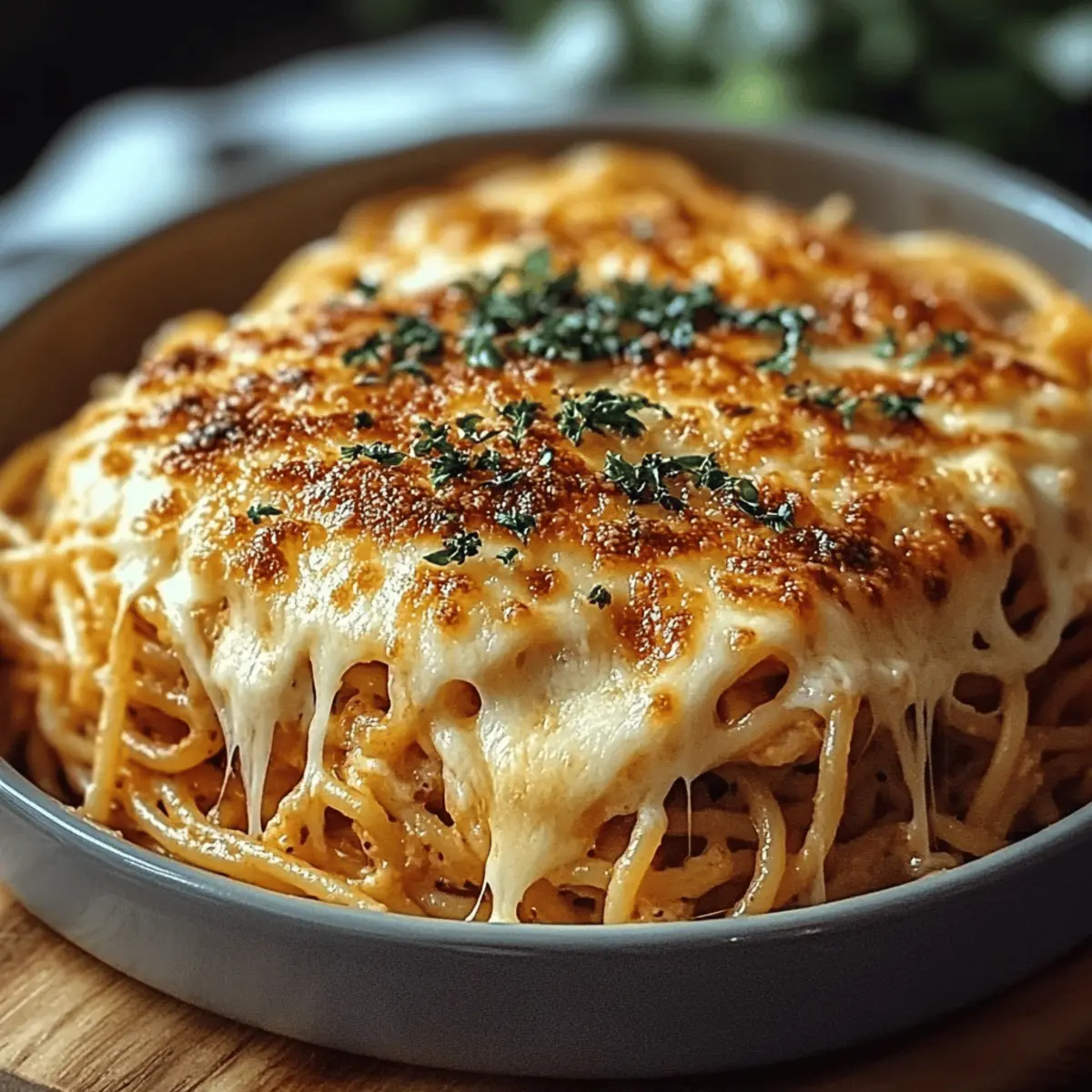 Cream Cheese Spaghetti Casserole