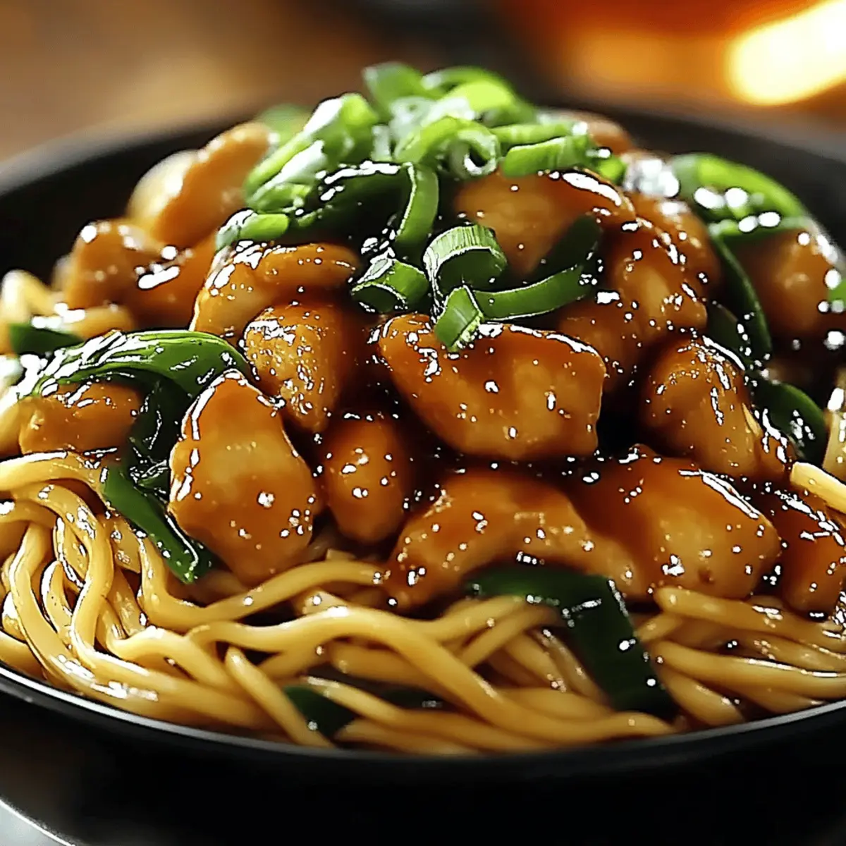 Garlic Chicken Lo Mein