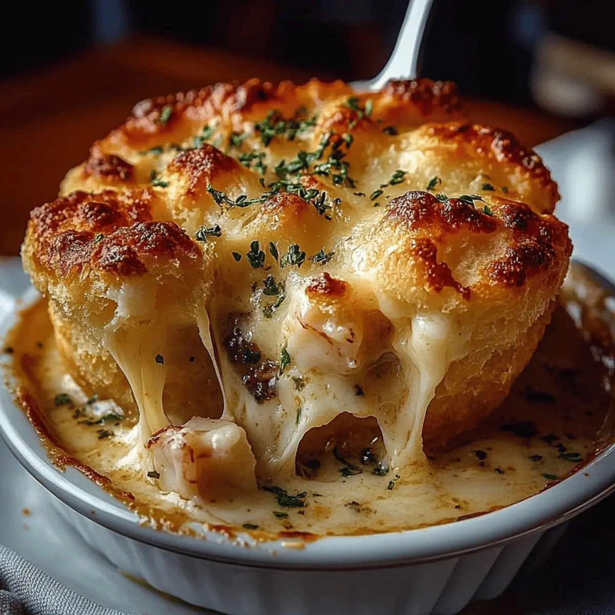 Seafood Pot Pie Cheddar Biscuit
