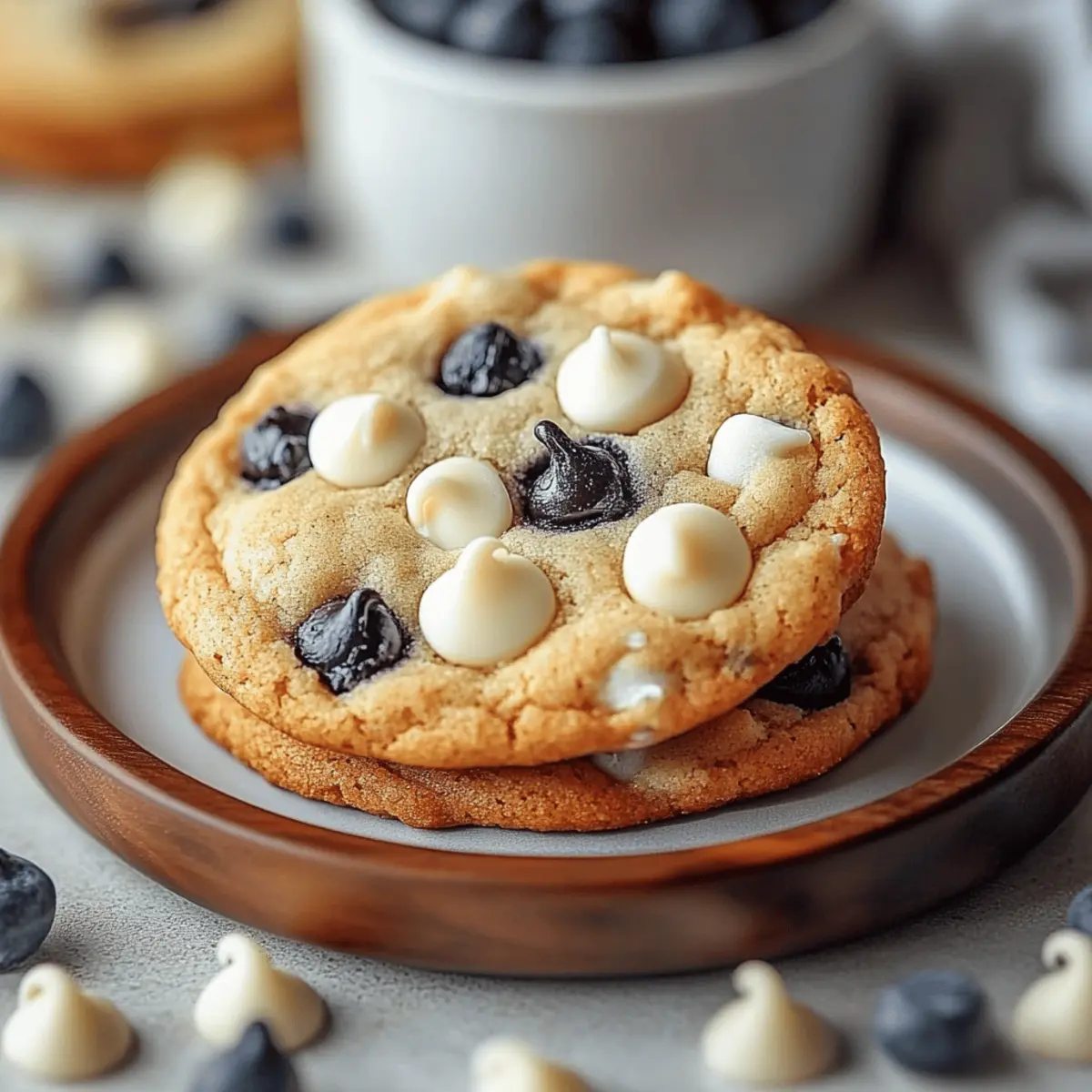 Blueberry White Chocolate Chip Cookies