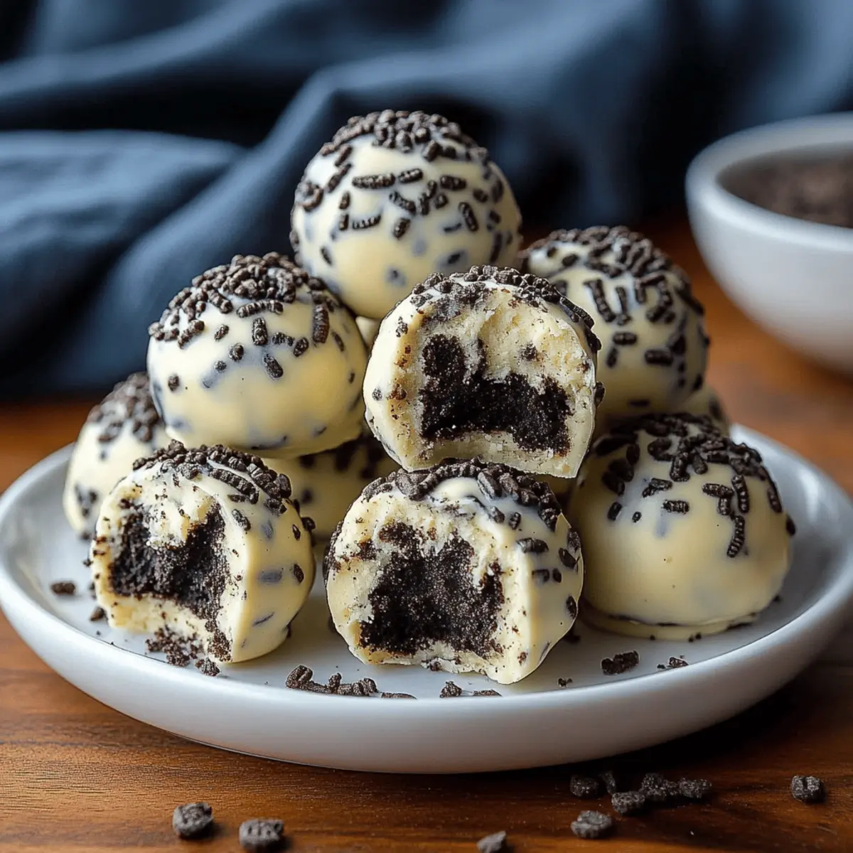 Cream Cheese Oreo Protein Balls