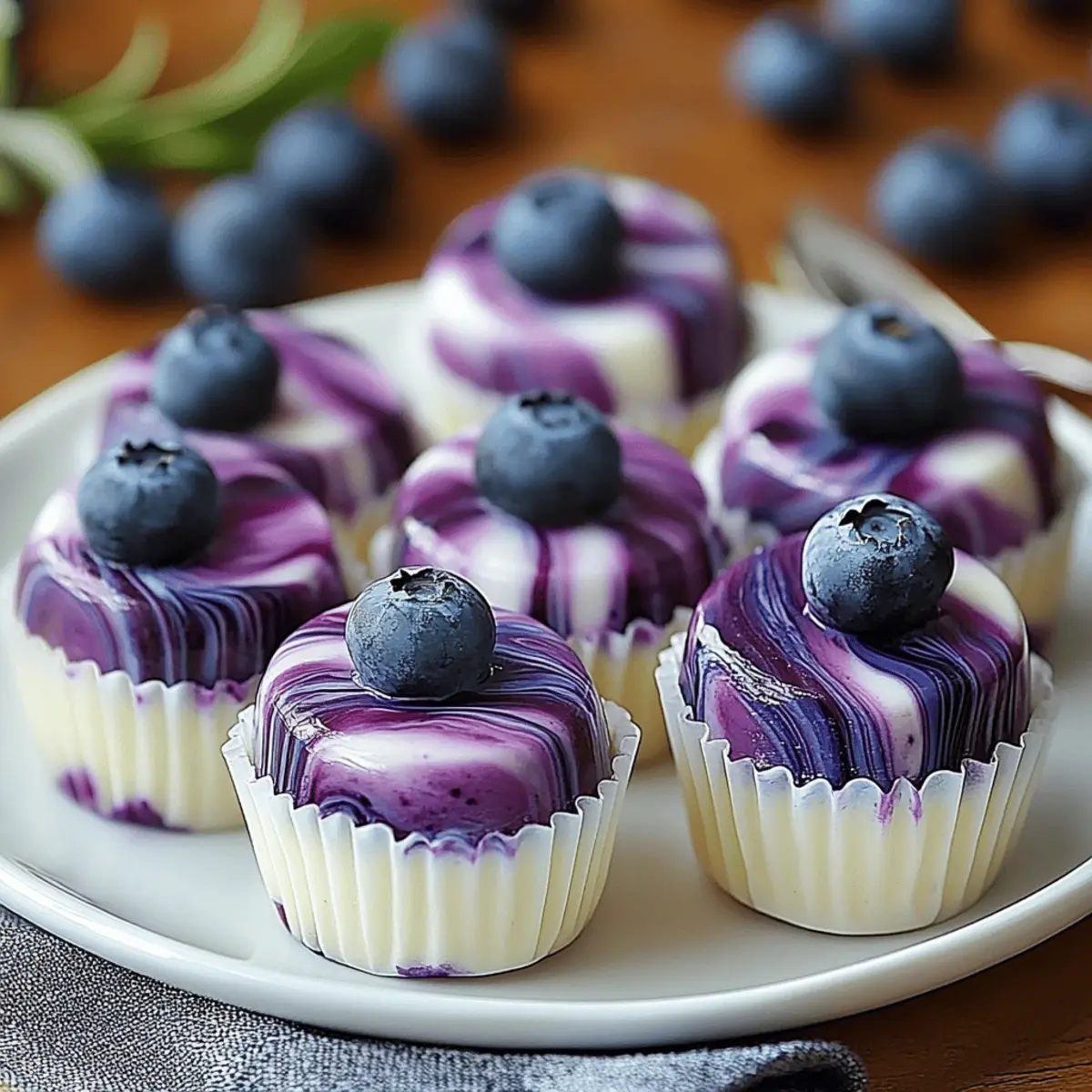 Blueberry Swirl Yogurt Bites