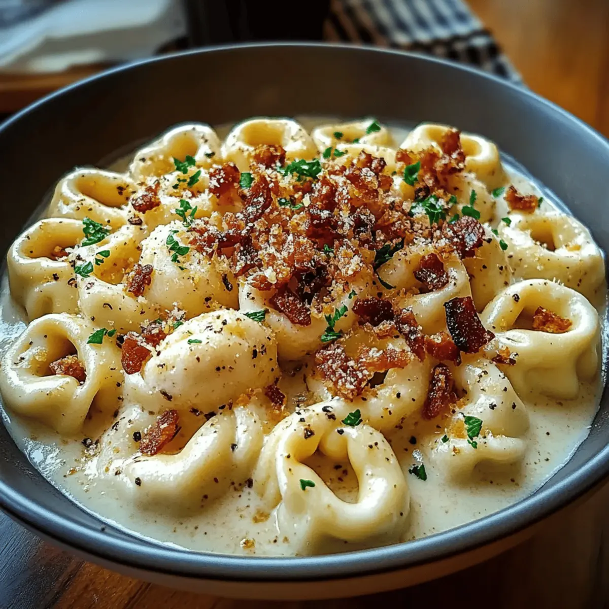 Creamy Tortellini Carbonara