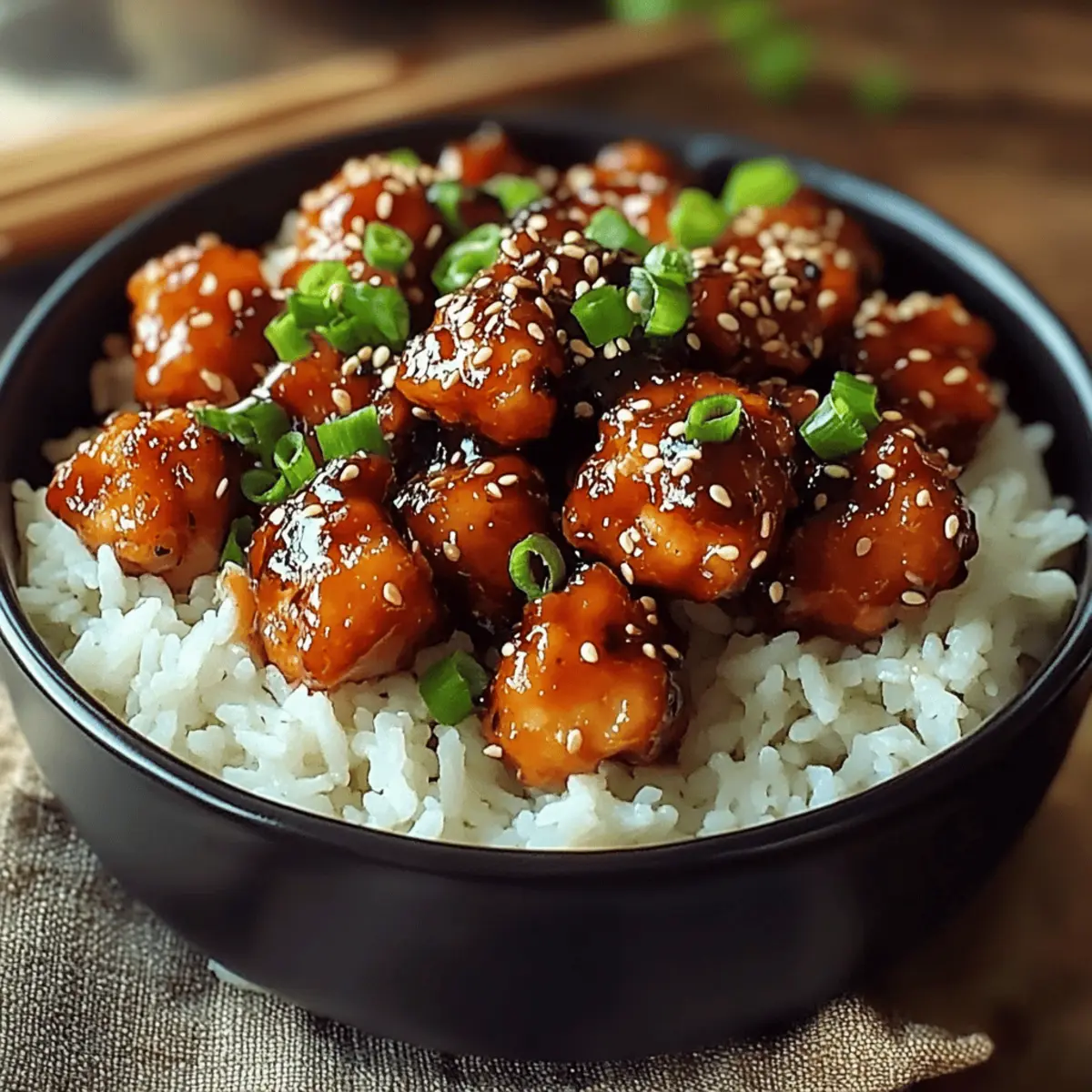 Sesame Chicken: Sticky Asian Sauce