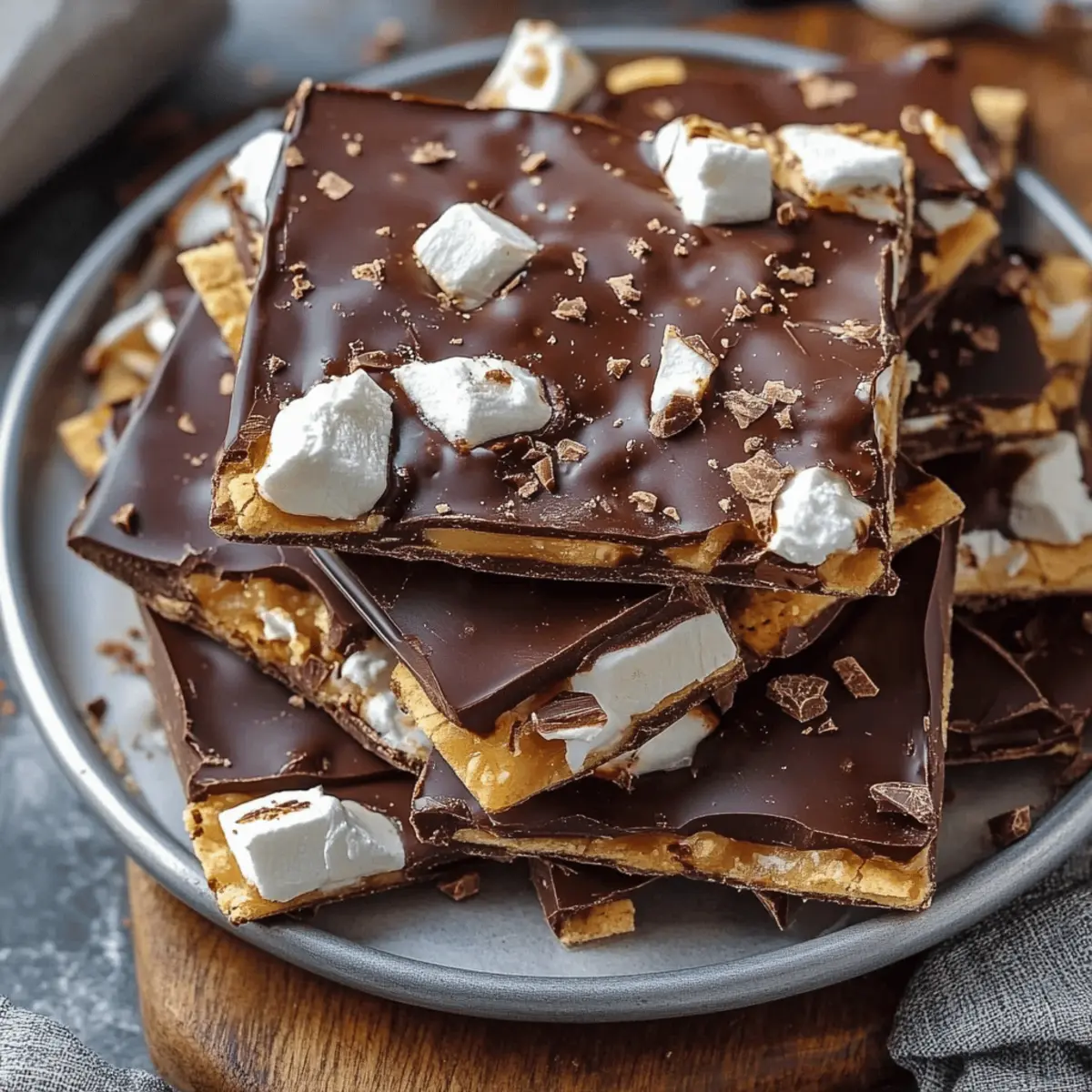Smores Chocolate Bark