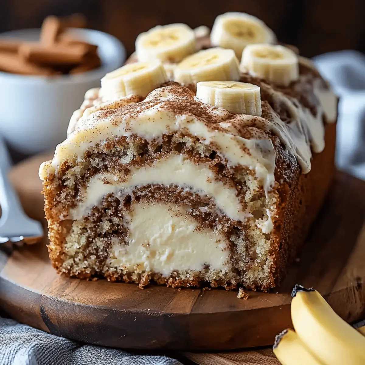 Cinnamon Swirl Cream Cheese Banana