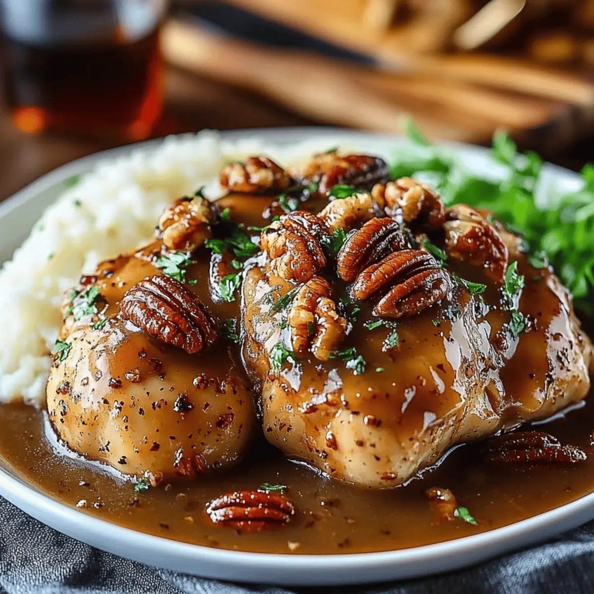 Maple Bourbon Pecan Chicken