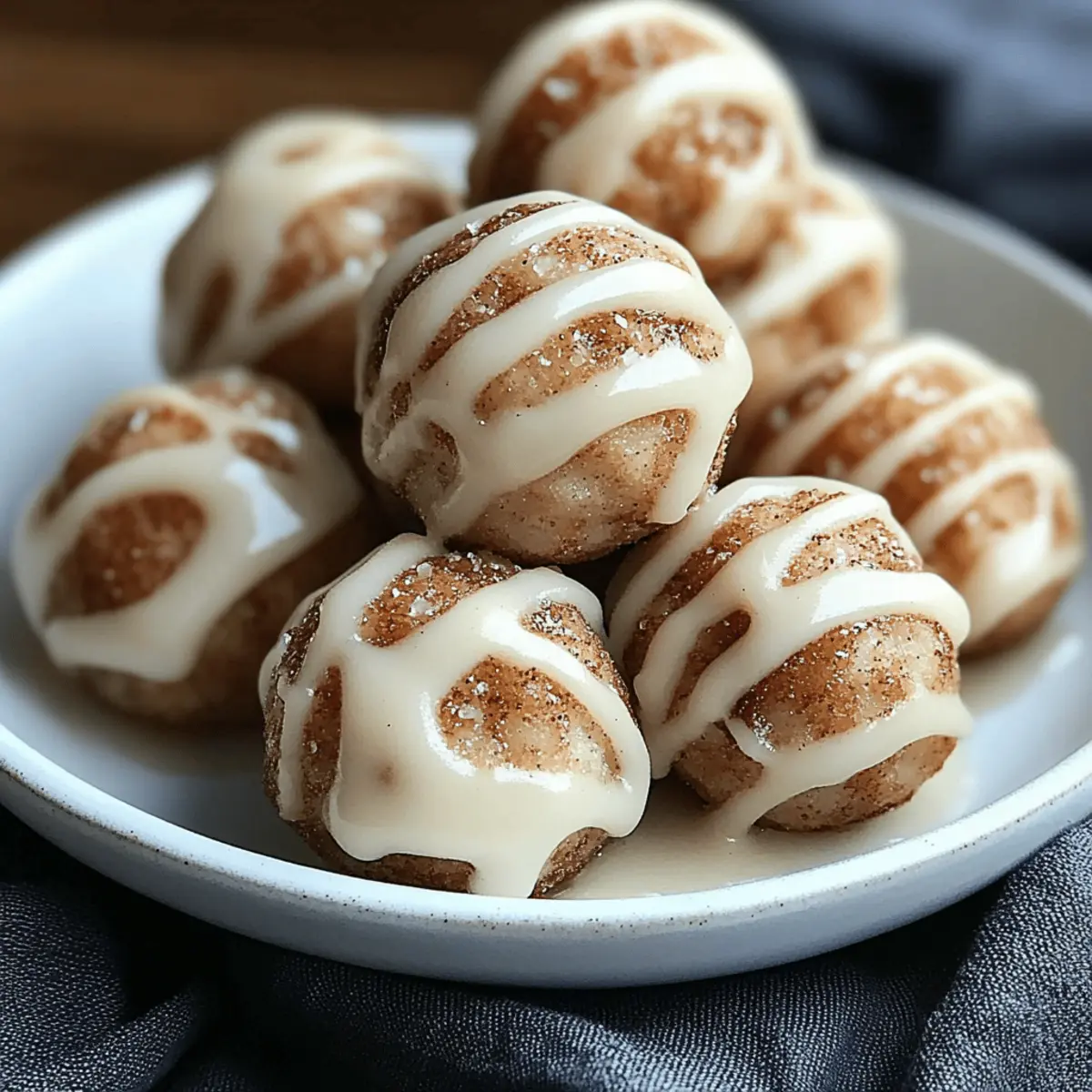 Cinnamon Roll Protein Bites