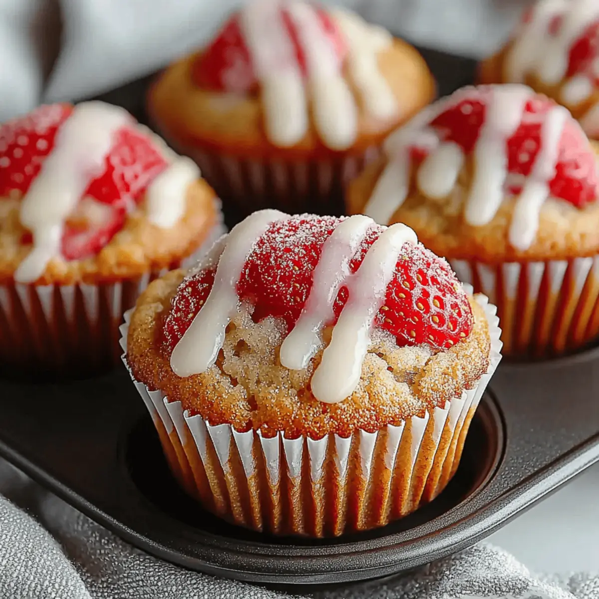 Strawberry Yogurt Muffins