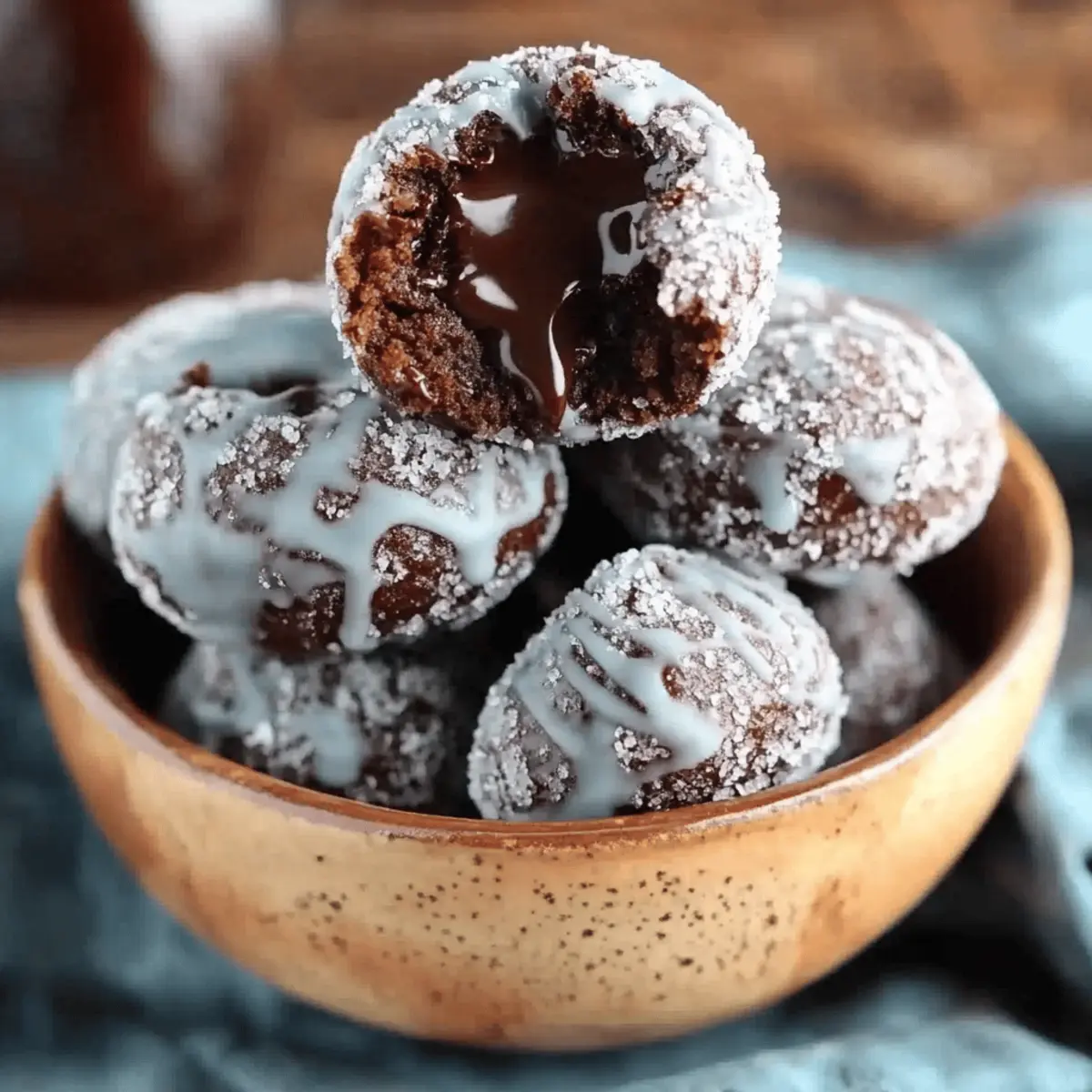 Glazed Chocolate Donut Holes