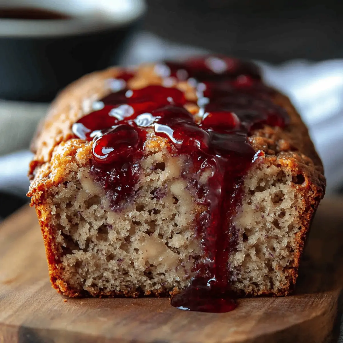 PB and Jelly Banana Bread
