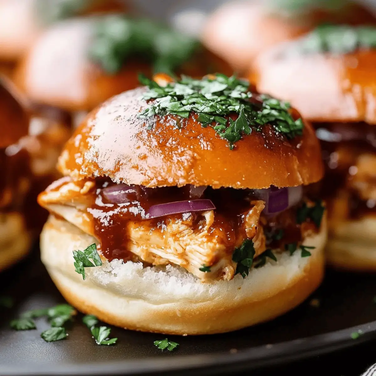 BBQ Chicken Sliders