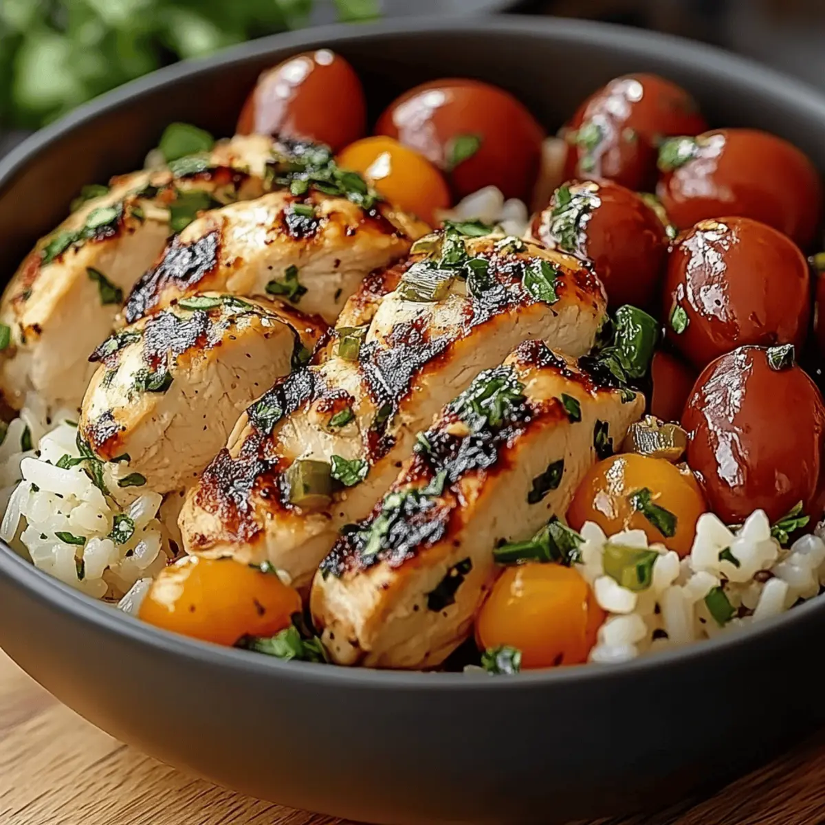 Mediterranean Chicken Rice Bowl