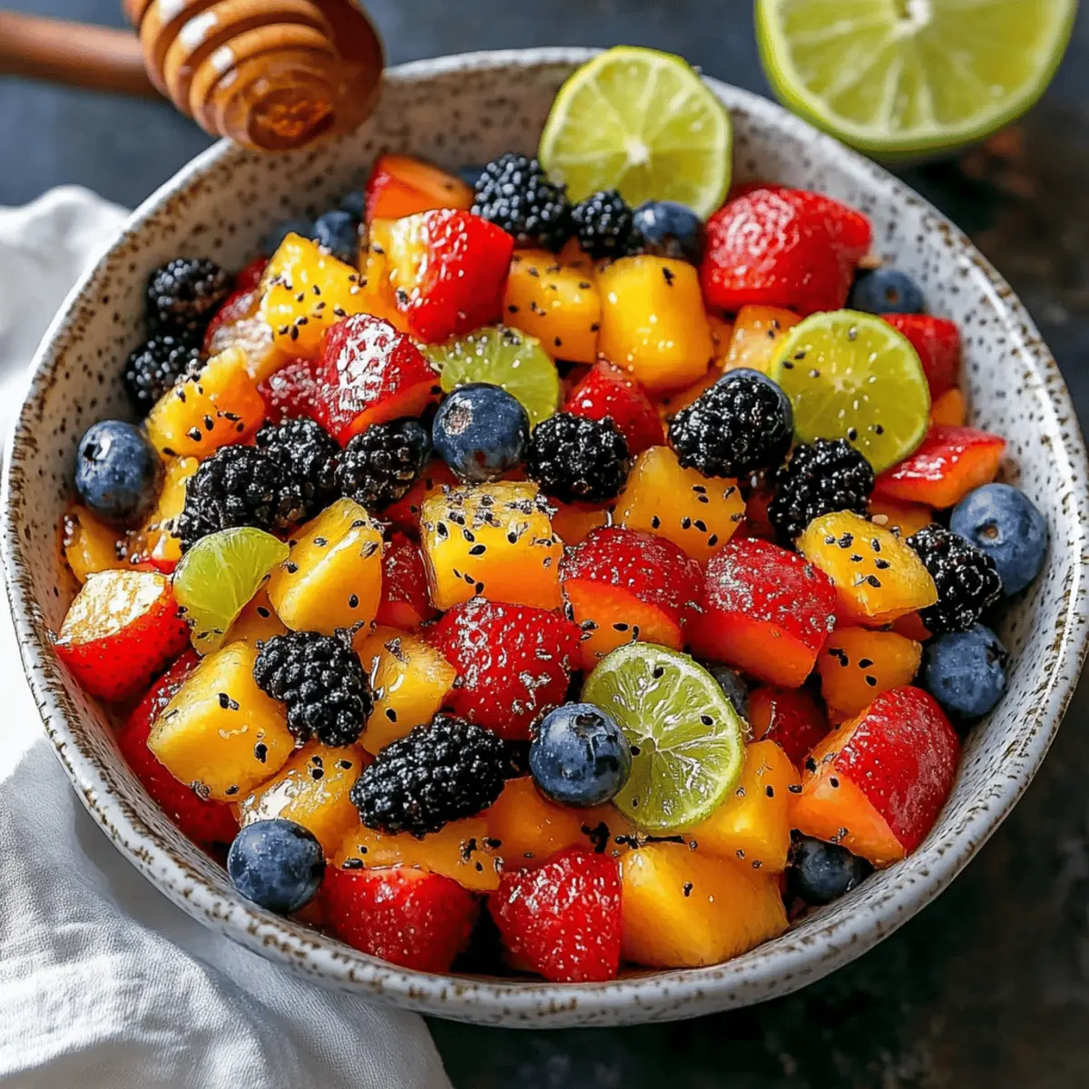 Honey Lime Fruit Salad