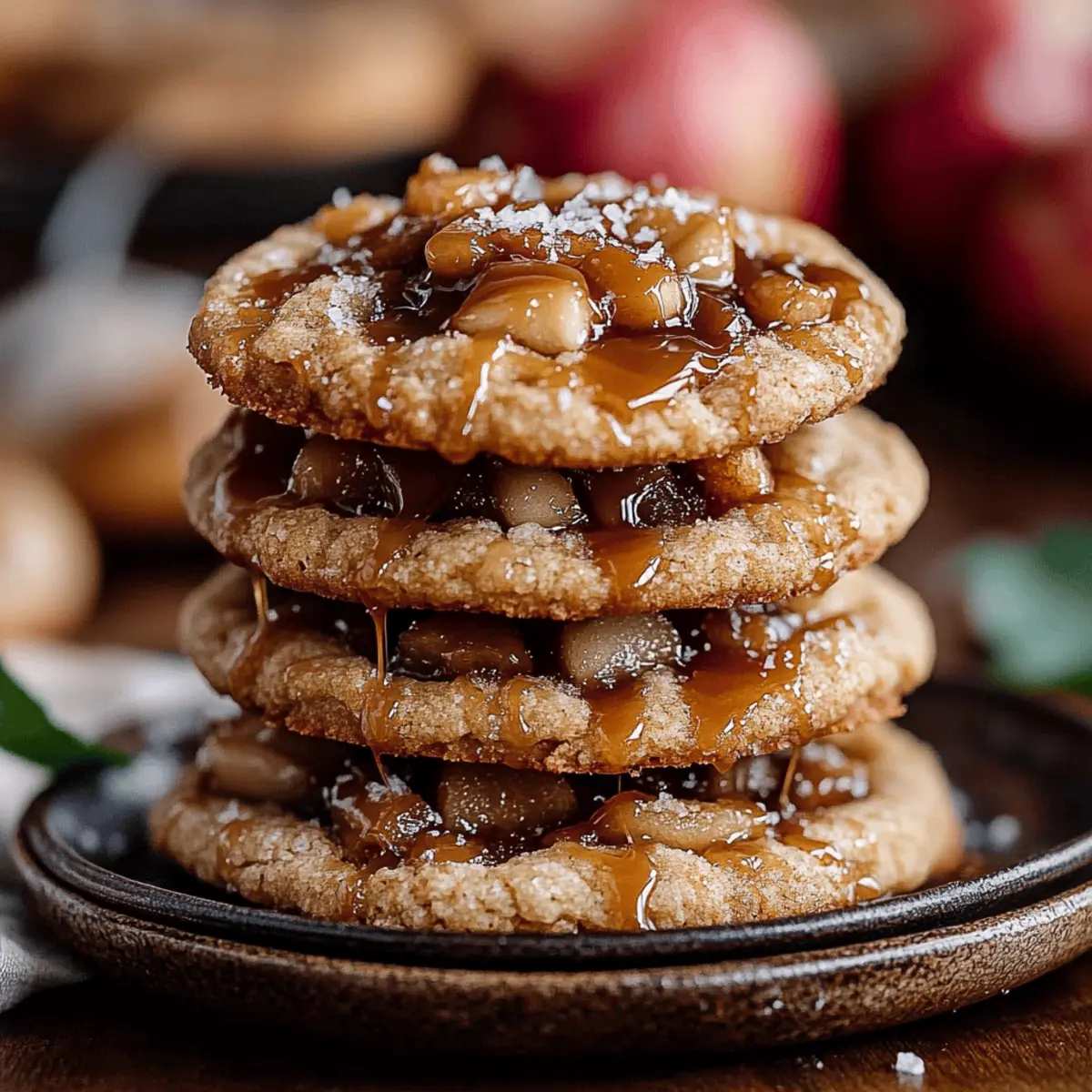 Salted Caramel Apple Pie Cookies