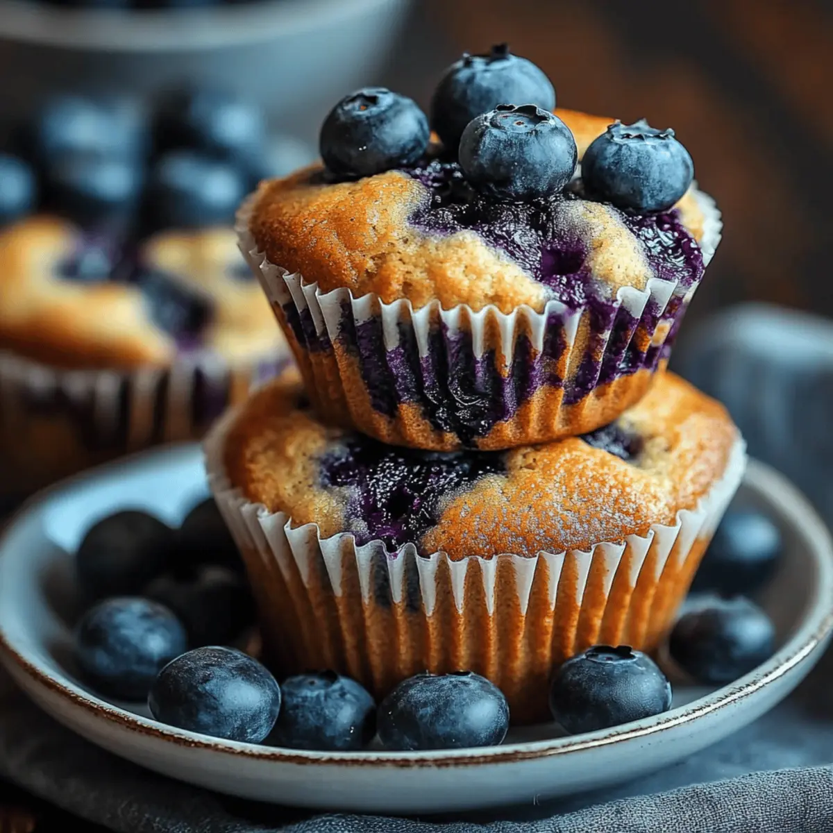 Vanilla Blueberry Protein Muffins