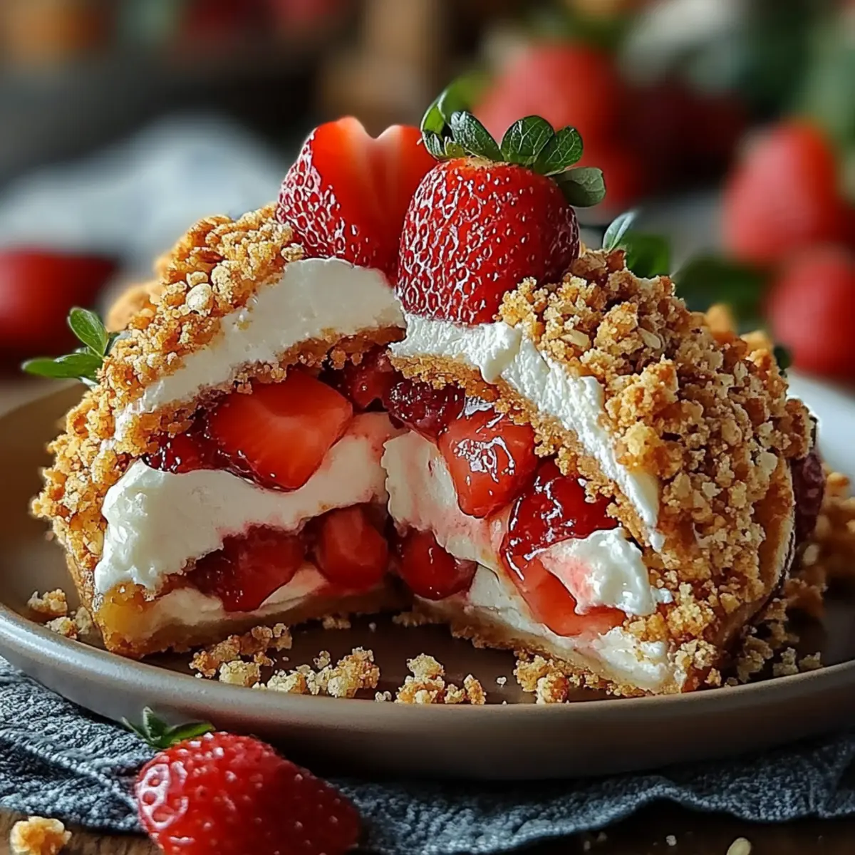 Strawberry Crunch Cheesecake Tacos