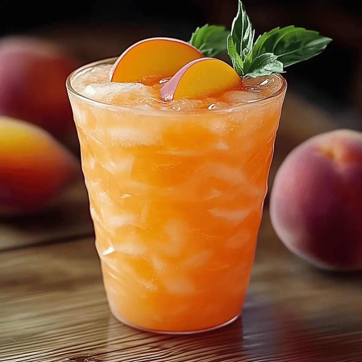 Fuzzy Peach Refresher Drink