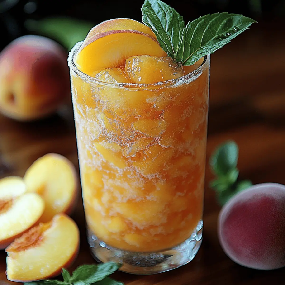 Frozen Peach Lemonade