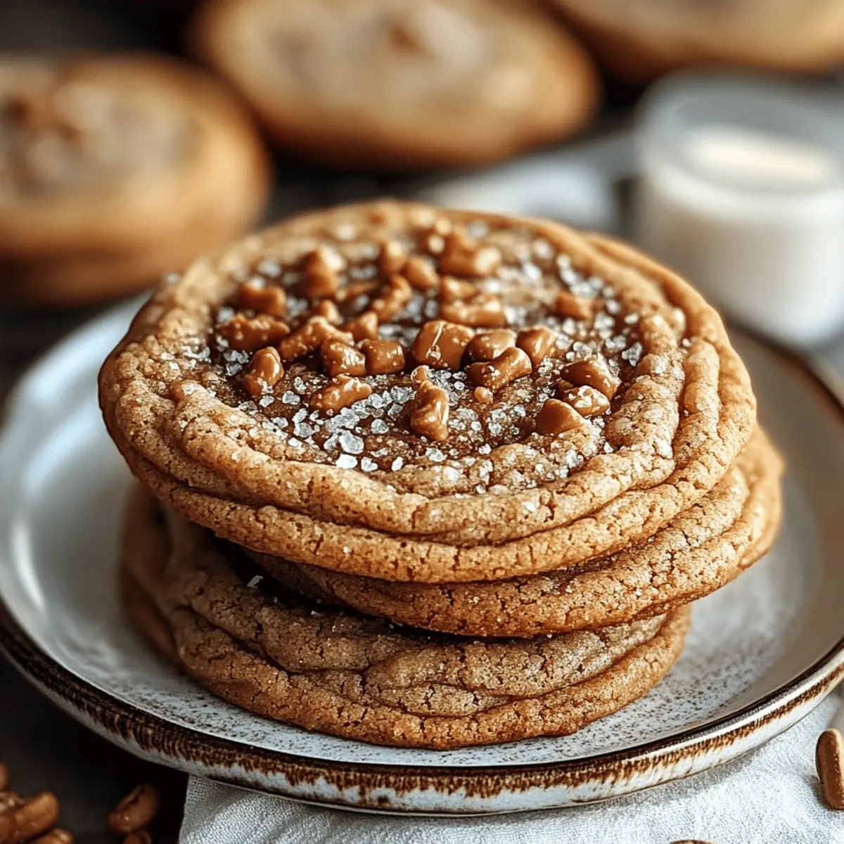 Brown Butter Coffee Toffee Cookies