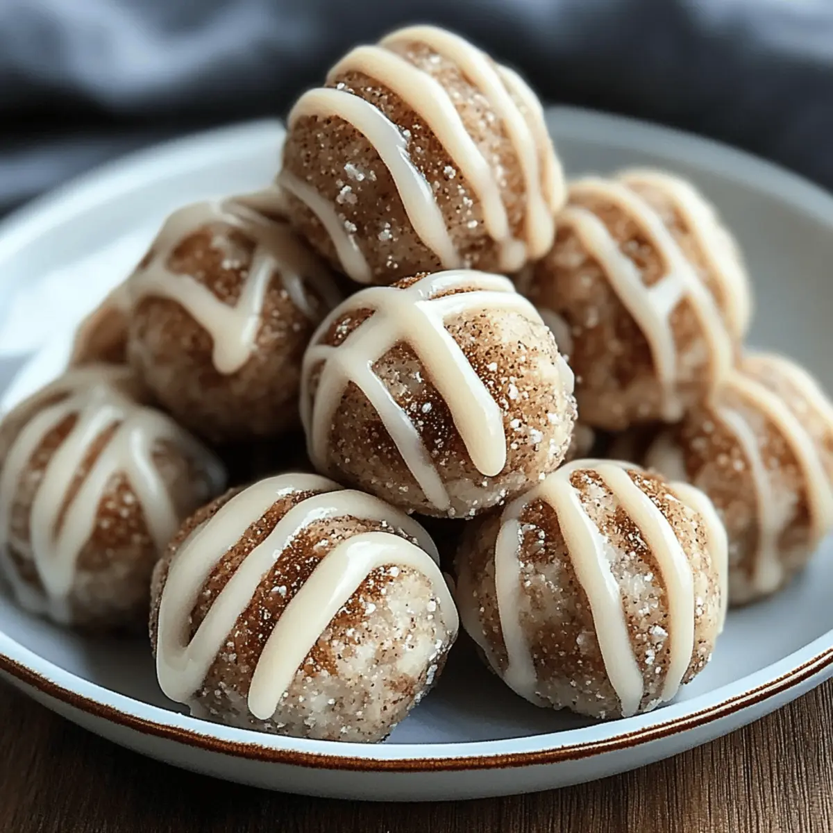 Cinnamon Roll Protein Bites