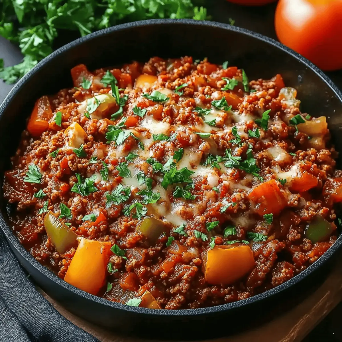Unstuffed Pepper Skillet