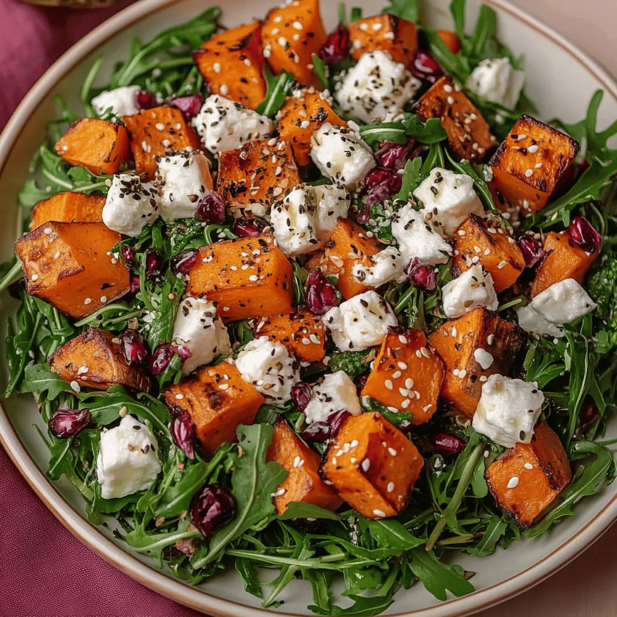 Sweet Potato Goat Cheese Salad