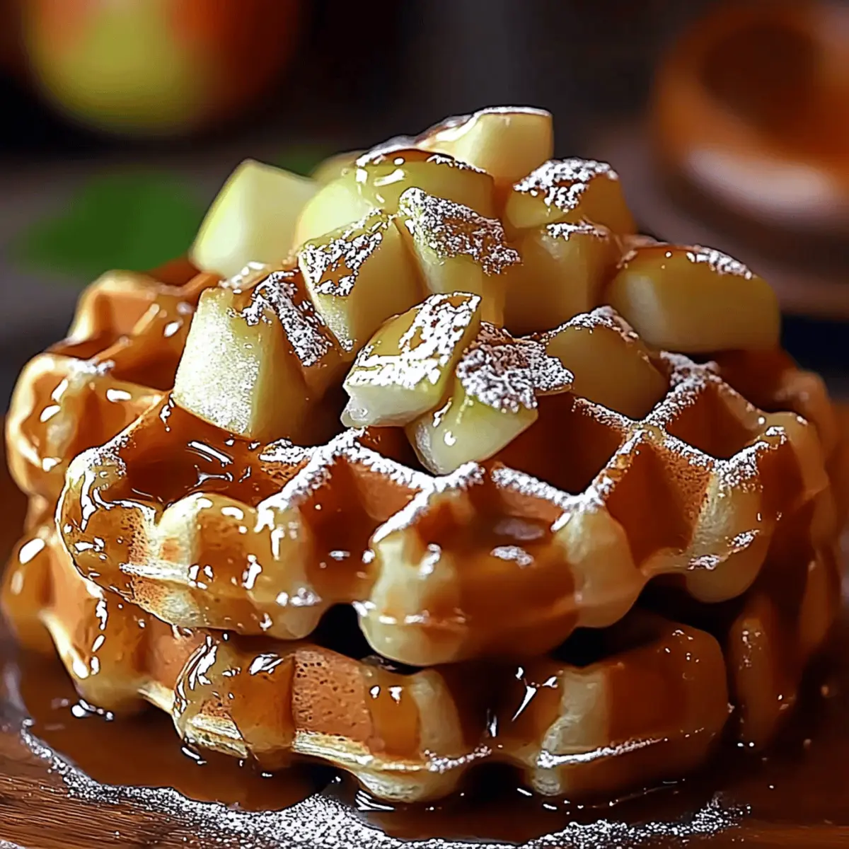 Apple Fritter Waffle Donuts