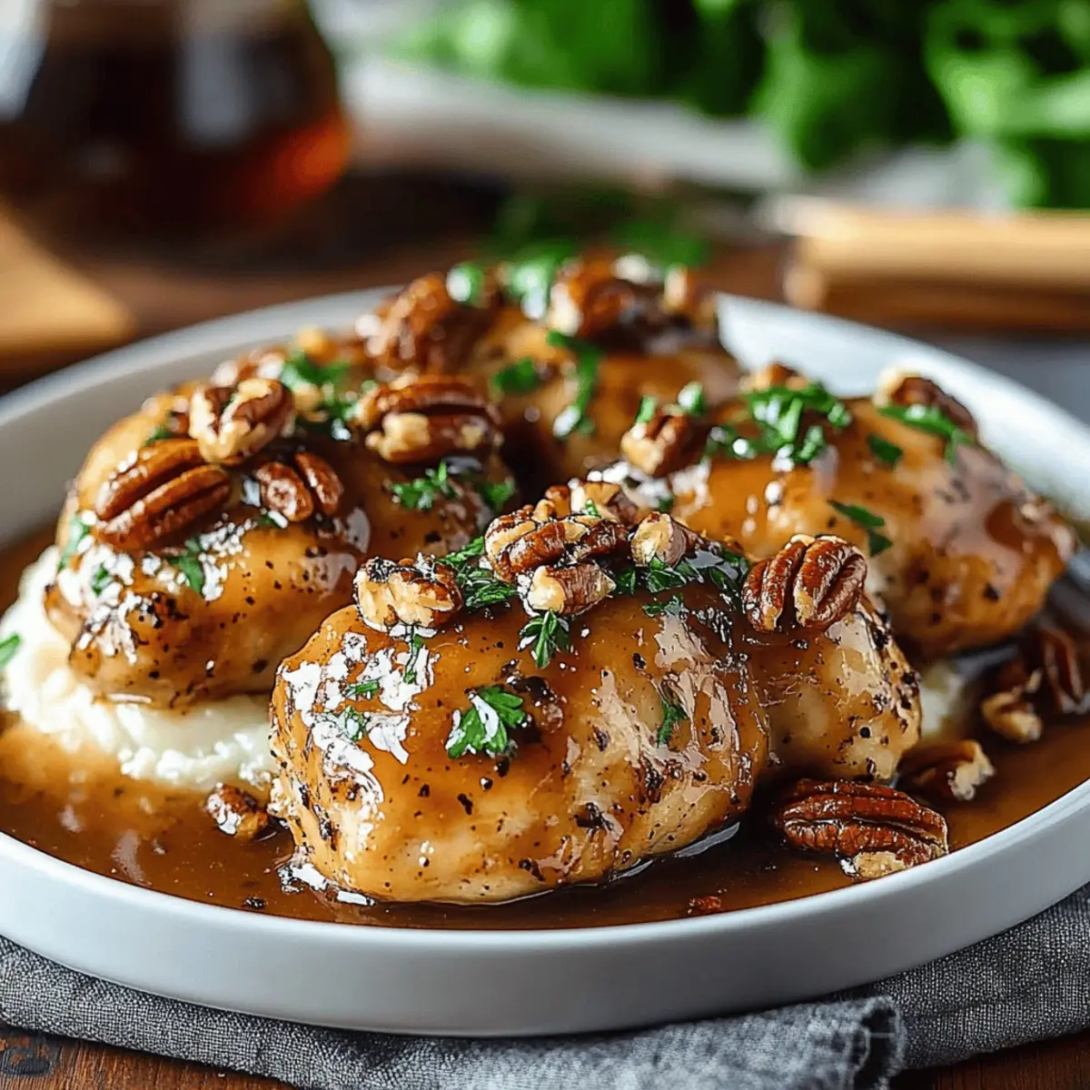 Maple Bourbon Pecan Chicken