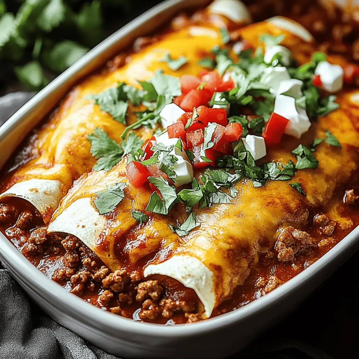 Ground Beef Enchiladas