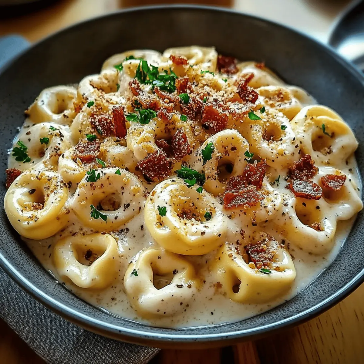 Creamy Tortellini Carbonara
