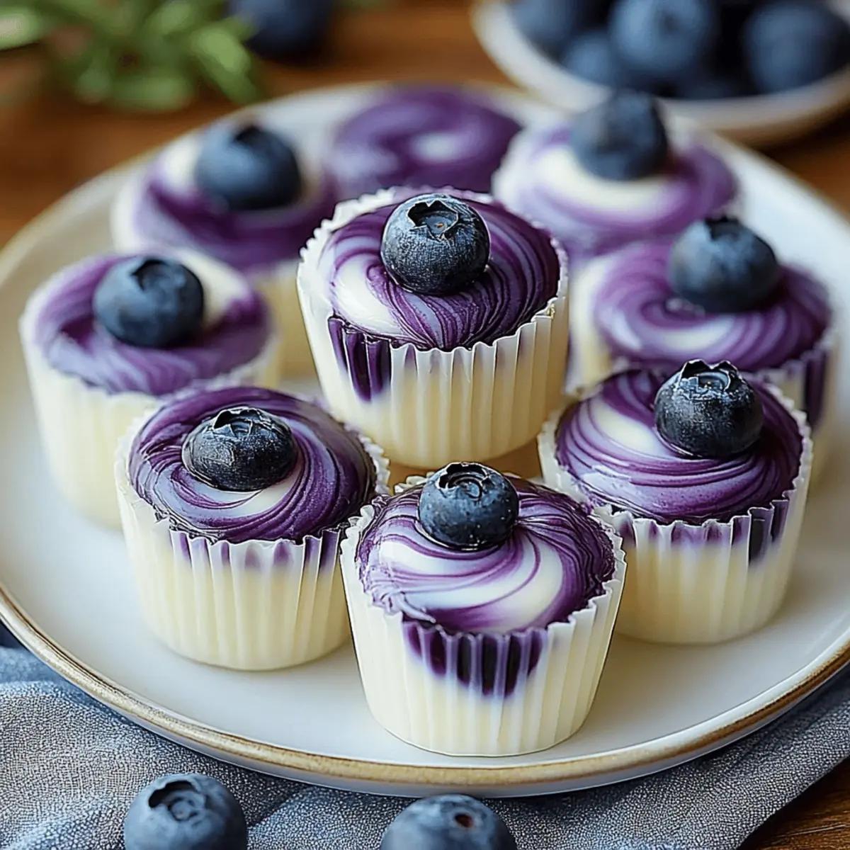 Blueberry Swirl Yogurt Bites