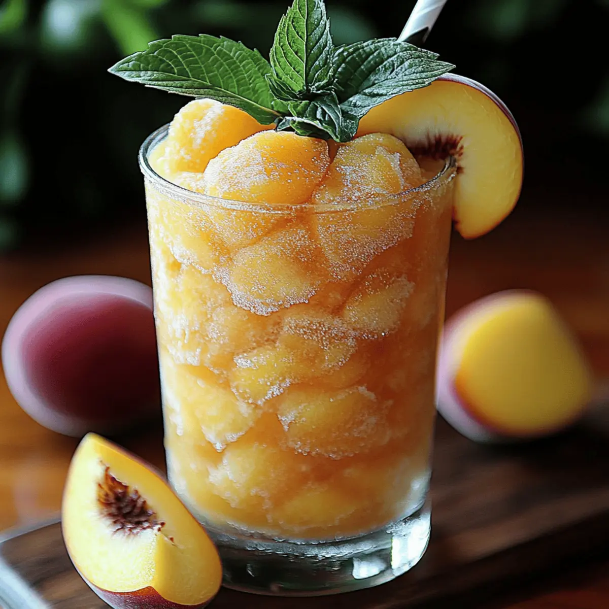 Frozen Peach Lemonade