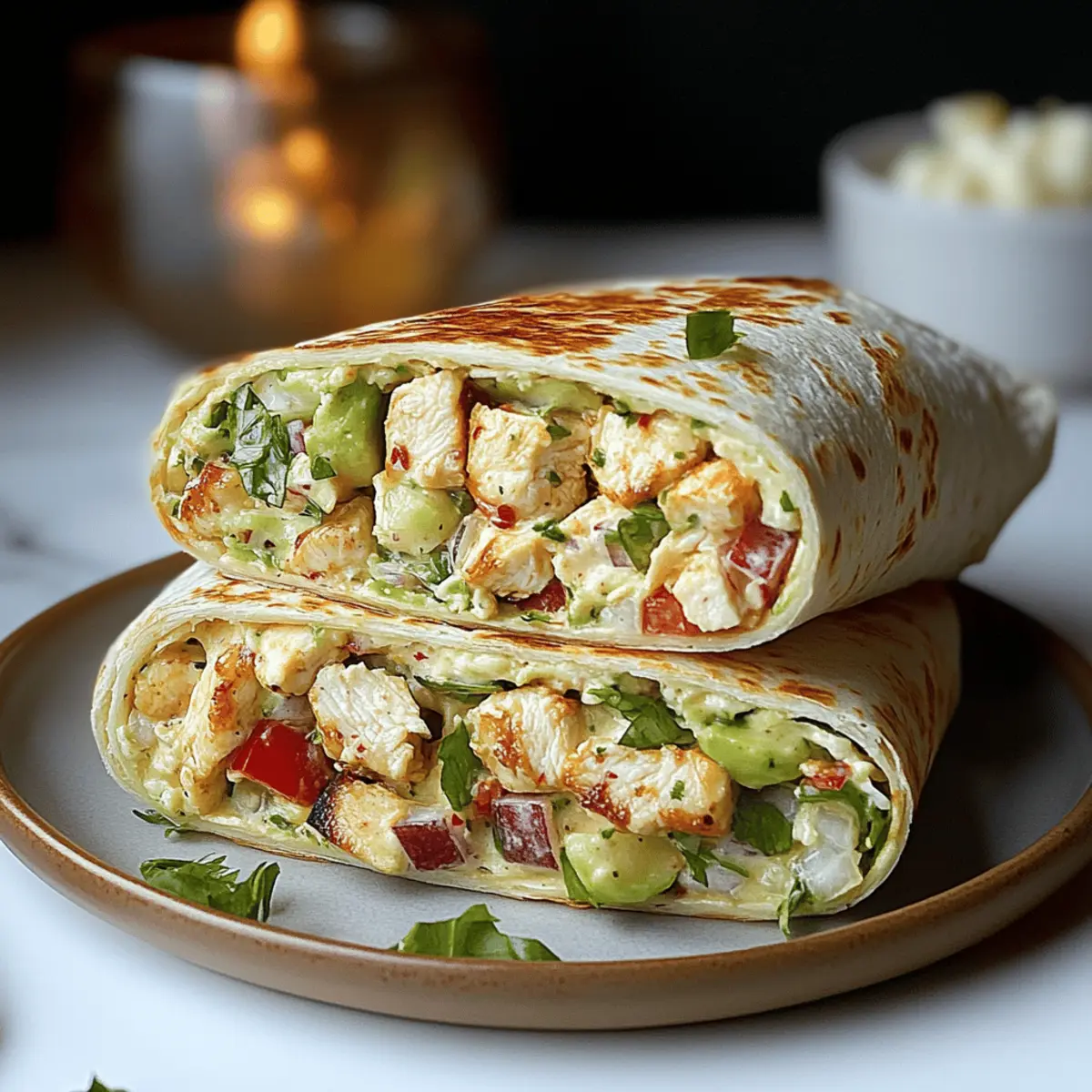 Chicken Caesar Salad Wrap