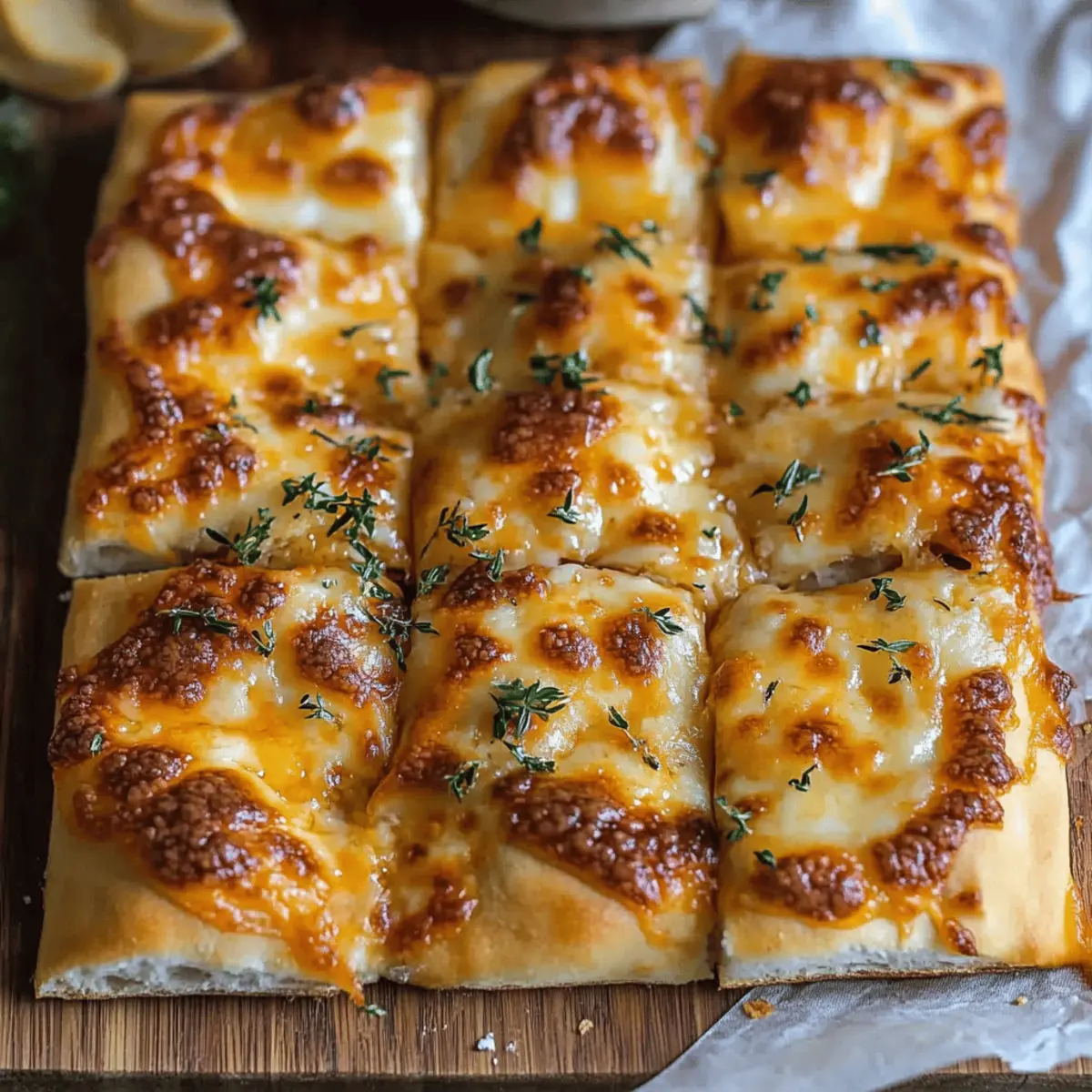 Cheesy Garlic Breadsticks