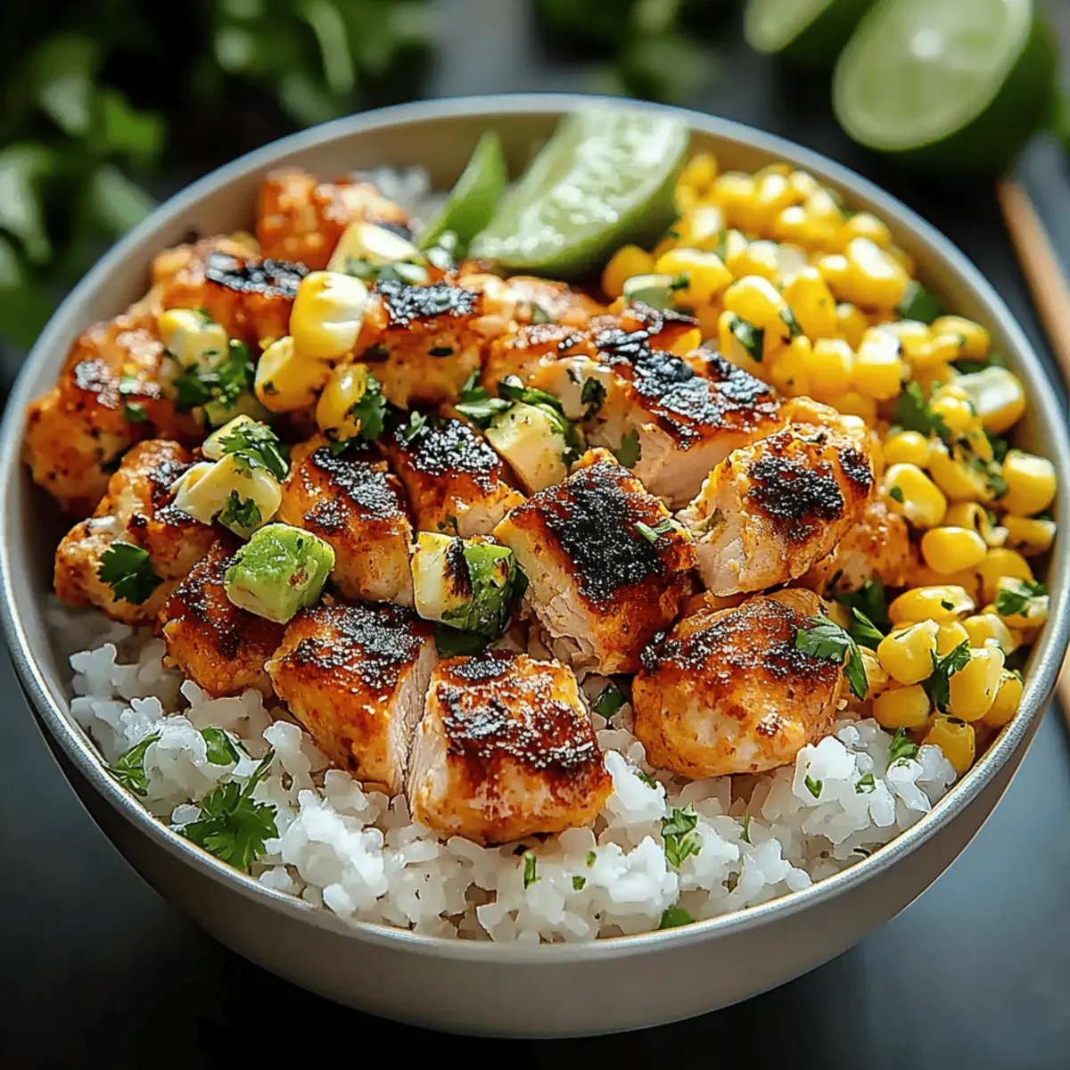 Street Corn Chicken Bowl