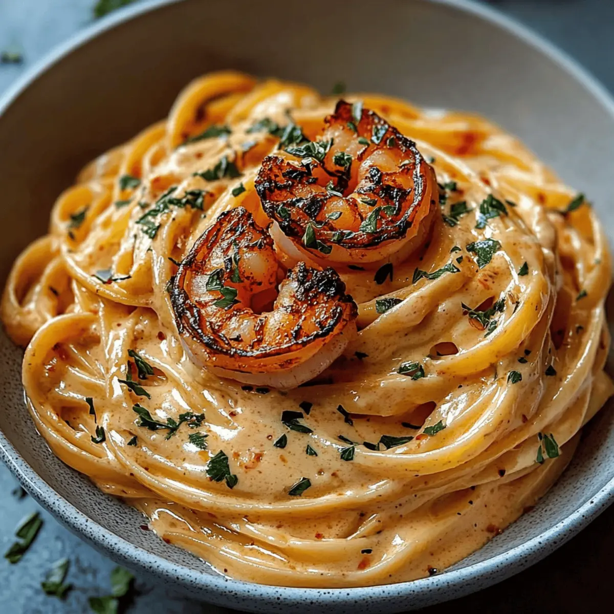 Creamy Shrimp Linguine