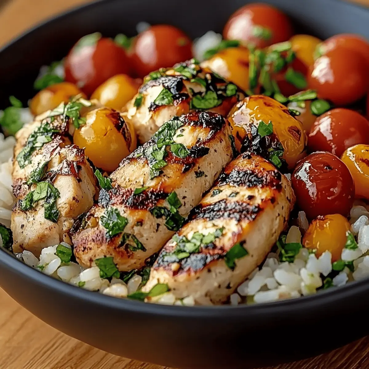 Mediterranean Chicken Rice Bowl