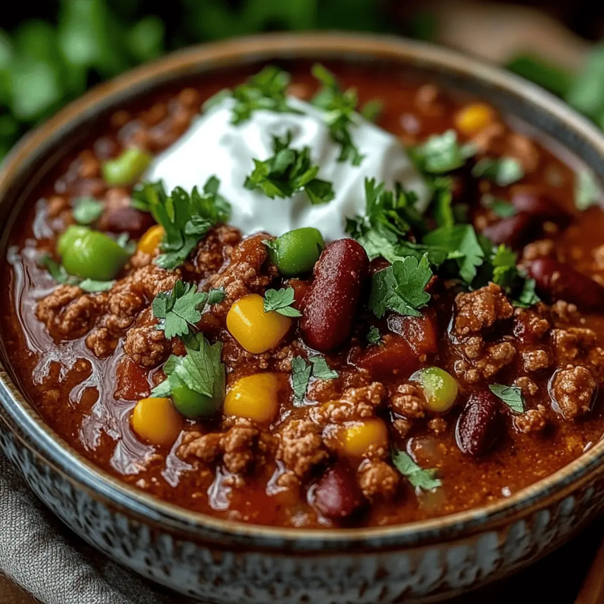 Ground Beef Stovetop Chili