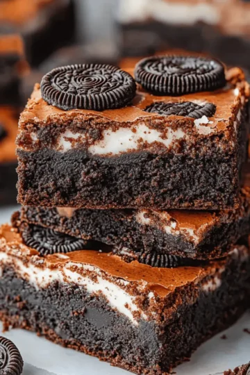 Halloween Oreo Brownies