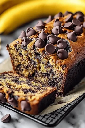 Moist Chocolate Chip Banana Bread