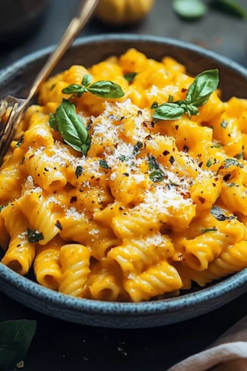 Pasta with Creamy Pumpkin Sauce