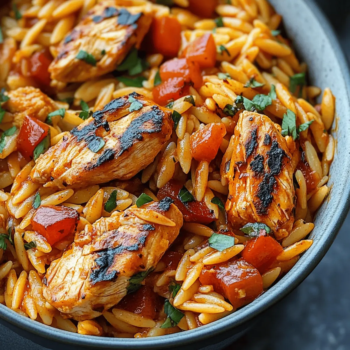 Spicy Cajun Chicken Orzo