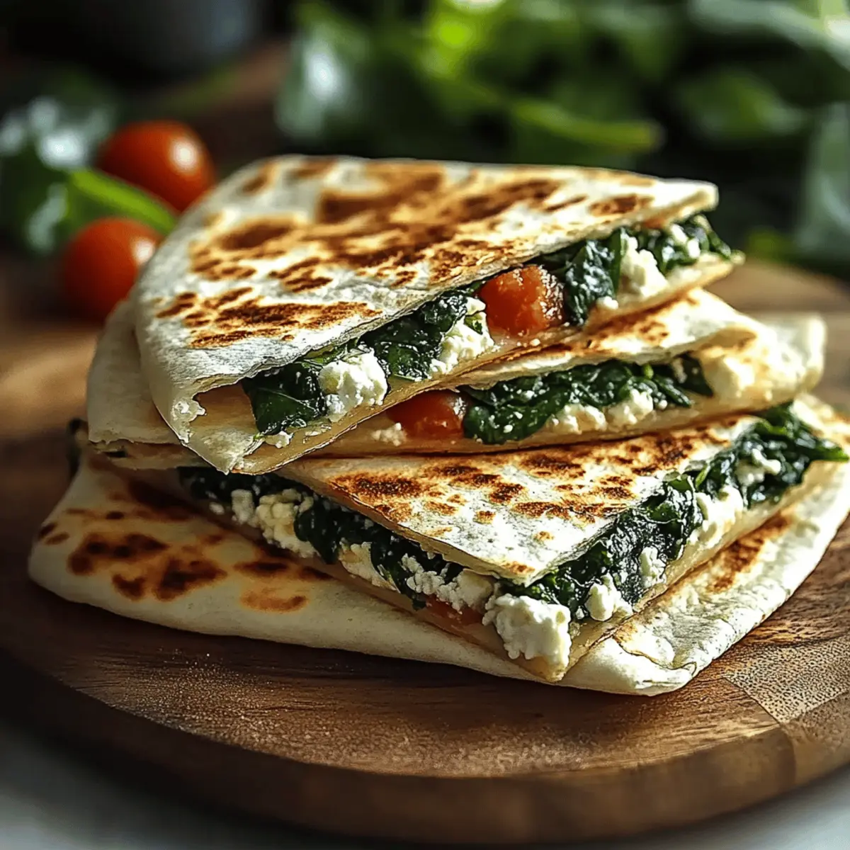 Spinach & Feta Quesadillas