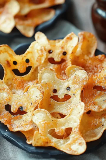 Spooky Baked Halloween Chips