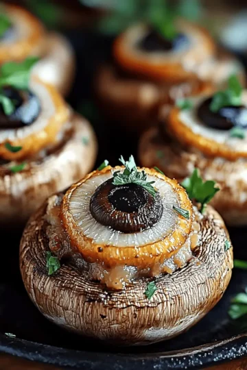 Stuffed Mushroom Eyeballs
