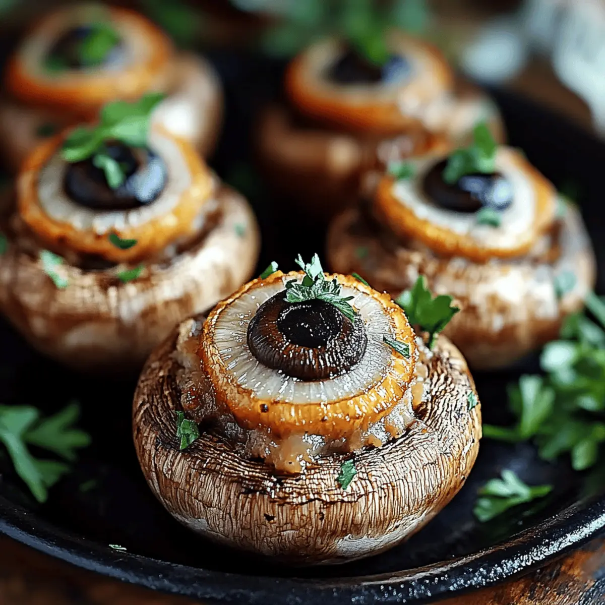 Stuffed Mushroom Eyeballs