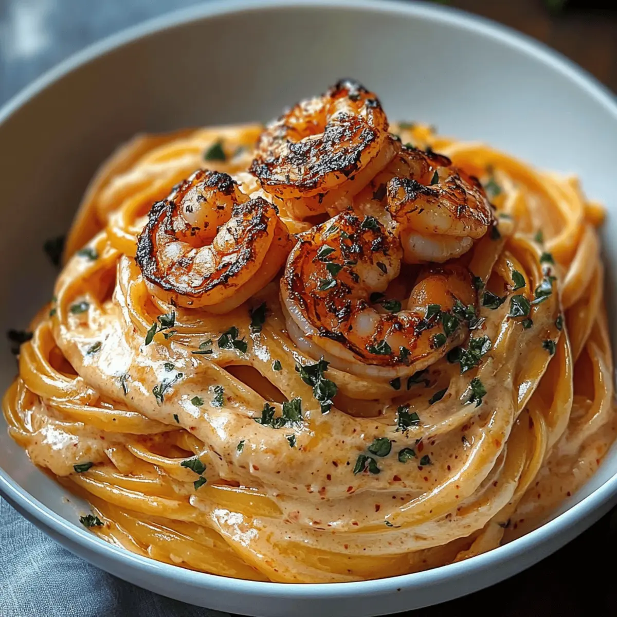 Creamy Shrimp Linguine