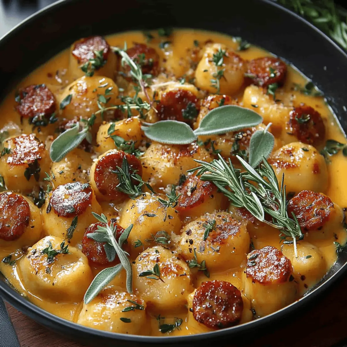 Butternut Squash Gnocchi with Sausage