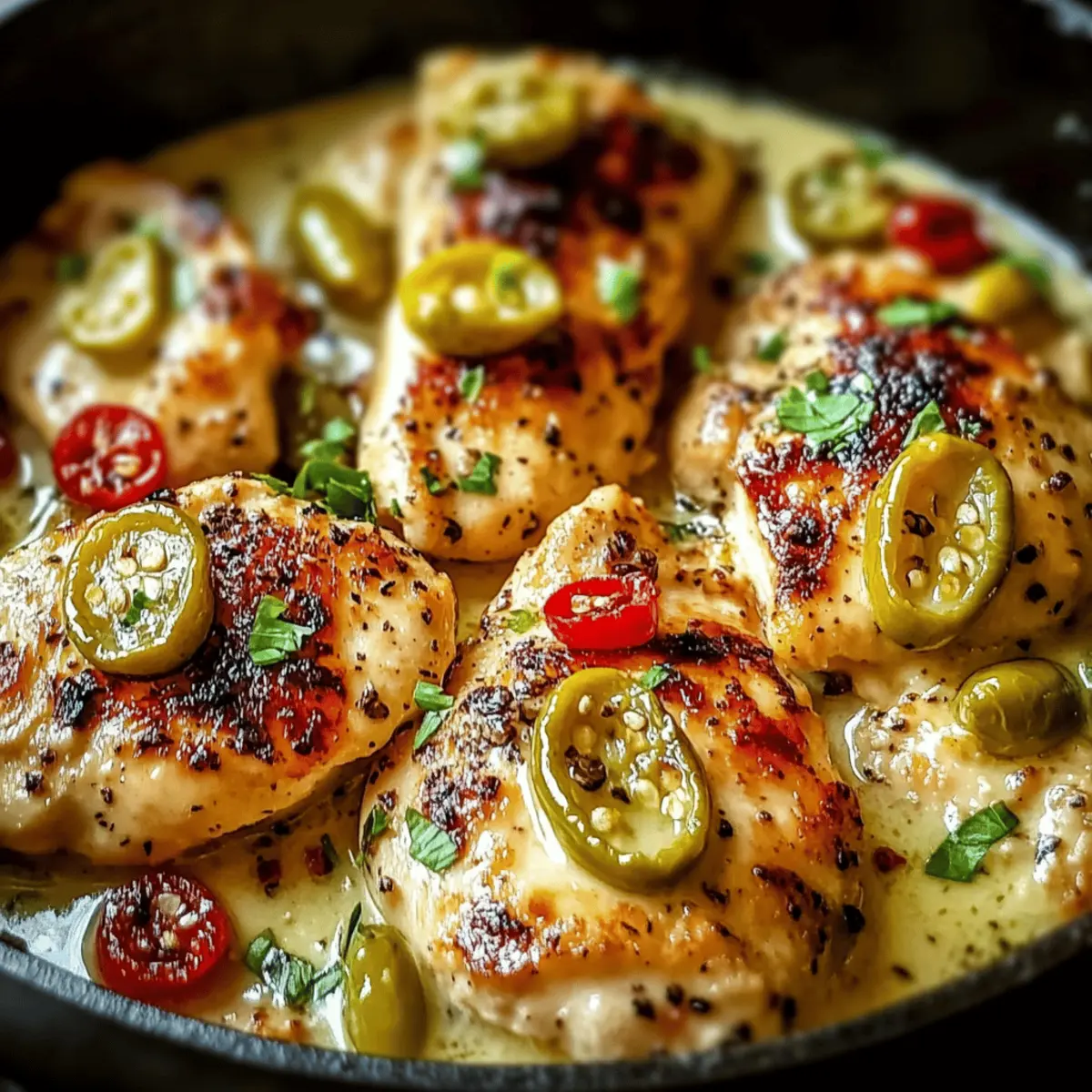 Pepperoncini Chicken Skillet